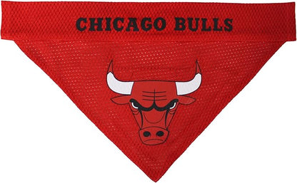 Pets First NBA Dog Bandana - Chicago Bulls Reversible Pet Bandana. 2 Sided Home & Away Sports Bandana with a PREMIUM Embroidery TEAM Logo, Small/Medium