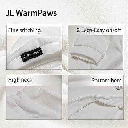 Fleece Sphynx Cat Clothes Soft Hairless Cat Clothes Pullover Cat Sweater for Chihuahua All Season Light and Warm Kitten Cloth for Cats Only Puppy Clothes Small Dog Sweater (White, XX-Large)