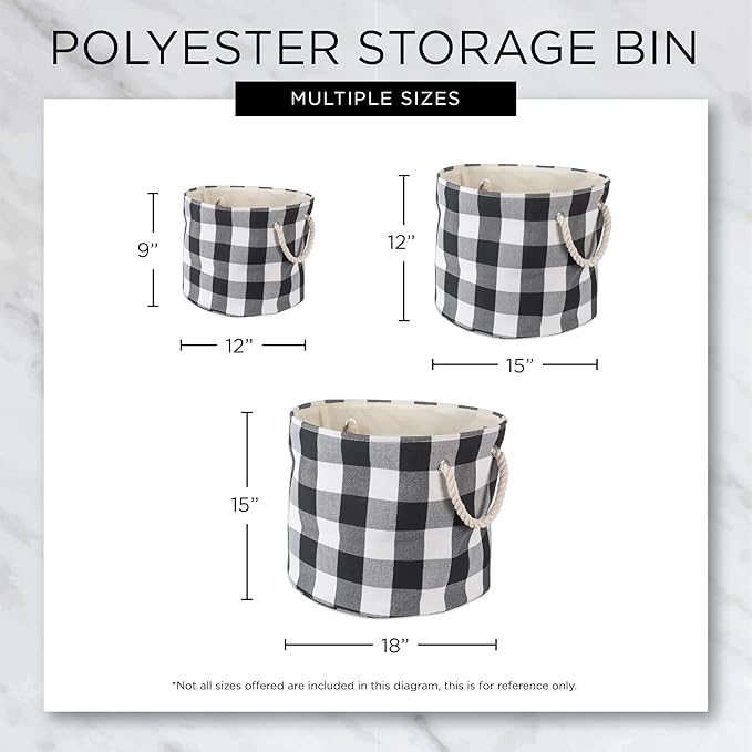 Bone Dry Pet Storage Collection Collapsible Bin, Small Round, Off-White