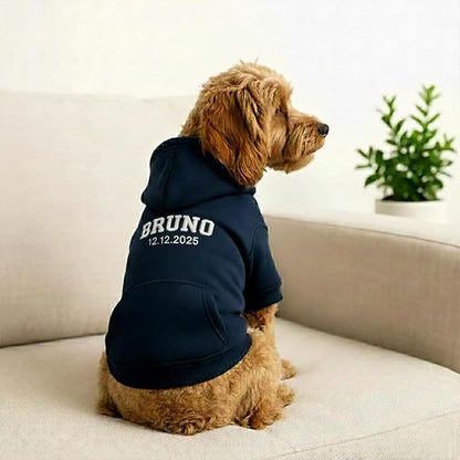 Personalized Dog Hoodie, Custom Embroidered Name Pet Hoodie, Warm Winter Outfit for Dogs, Pet Clothes, Gift for Dog Lovers 3