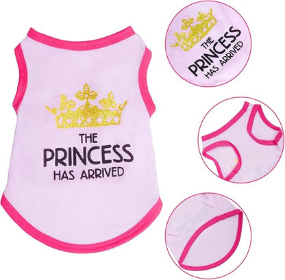 4 Pack Dog Shirts Summer Printed Puppy Clothes Cute Sleeveless Pet T Shirts Dog Clothes for Small Medium Dogs Cats Girl(XS)