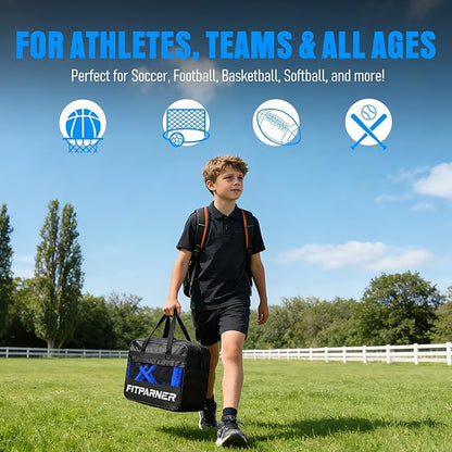 Agility Ladder, Soccer Football Training Equipment Set - 20ft Speed Ladder, 4 Hurdles,Parachute, 12 Cones & Jump Rope | Agility & Speed Training for Kids Youth Adults,Basketball & Football Accessories
