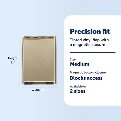 PetSafe Classic Replacement Flap - Maintains Weather Seal - Soft Tinted Vinyl Flap with Magnetic Closure - Compatible with Wall Entry & Patio Panel Pet Doors - Easy to Install - Medium