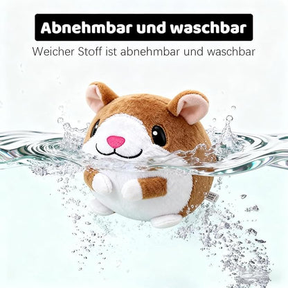 Interactive Dog Toys,Active Moving Pet Plush Toy with Recording and Music Modes, Jumping Squeaky Song shaking Interactive Dog Ball,Rechargeable Dog Toys to Keep Them Busy,Animal Plush Pet Toy(Hamster)