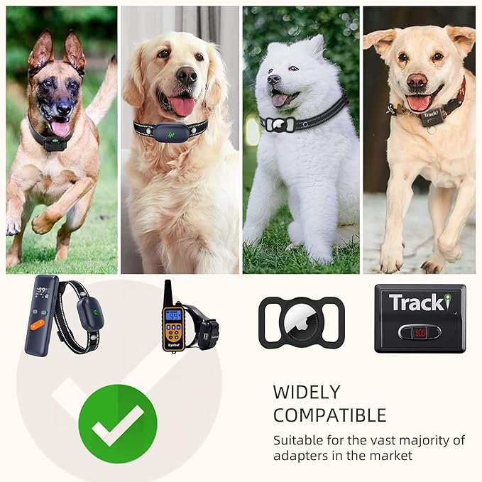 Collar Replacement Strap, Reflective Replacement Nylon Collar Strap Dog GPS Training Bark Receiver Collars, Durable Adjustable E Collar Straps for Small Medium Large Dogs, Black
