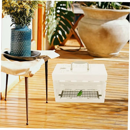 HANABASS Bird Travel Carrier Small Bird Cage with Ventilation Parrot Carrier Cage for Outdoor Use Portable Travel for Adventures