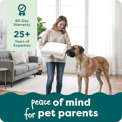 Furhaven Dog Bed Liner Water-Resistant Foam Mattress Protector Cover - White, Jumbo Plus