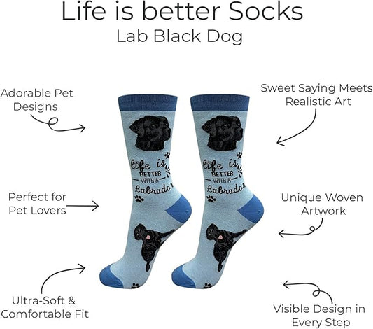 E&S Pets Pet Lover Socks - Dog & Cat Socks - Unisex Novelty Gifts