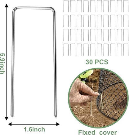 10 Pcs 9"×9" (Multiple Sizes/Quantities Available) Chicken Wire Plant Protectors from Animals, Plant Cage Garden Cloche to Protect Plants Vegetables from Rabbits Squirrels Chicken