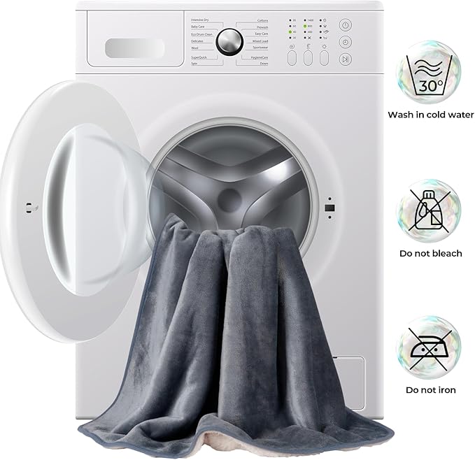 Sunheir Waterproof Dog Blankets for Medium Dogs - Puppy Blanket Washable for Couch Protection, Soft Sherpa Fleece Cat Throw Blanket to Prevent Urine Leaks & Protects Furniture 30"X 40", Grey