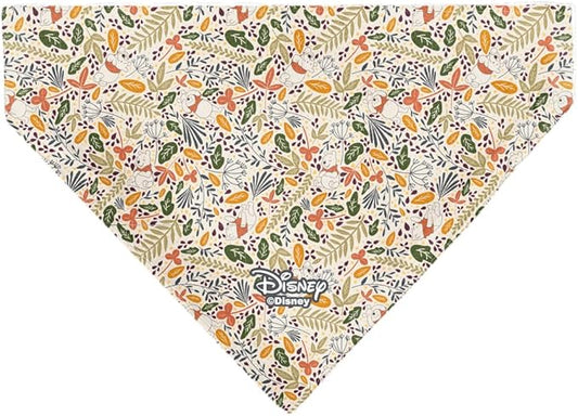 Disney Pet Bandana Winnie The Pooh Smiling Face Foliage Collage Multi Color Slip On Collar Bandana Only