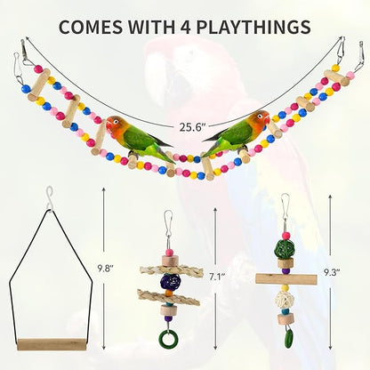 YITAHOME 62 Inch Large Bird Cage - Metal Flight Cage with Rolling Stand, Feeding Doors & Hanging Accessories for Parrots Cockatiels Conures Lovebirds Parakeets Small Birds