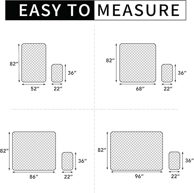 Easy-Going 100% Waterproof Dog Bed Cover, Non-Slip Pet Blanket for Furniture, Washable Couch Cover, Repleasement Sofa Cover (96x82 in, Chocolate)