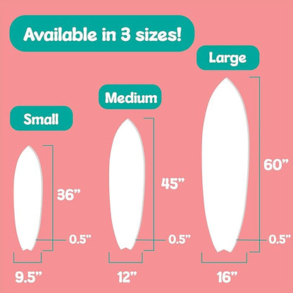 JennyGems Outdoor Decorative Surfboard Wall Art, Pet Wall Decor for Porch, Pool, Fence, PVC Beach House Decoration, Life's Better Sandy Paws, 3 foot