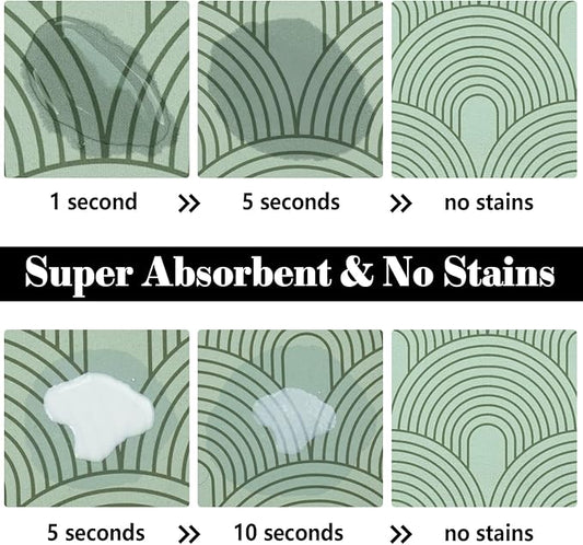 Dog Food Mats for Floors Absorbent, Pet Cat Food Mat - Quick Dry Dog Mat for Food and Water Boho Pet Supplies