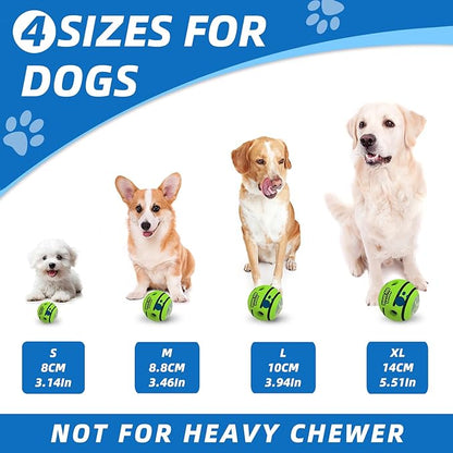 Interactive Puzzle Dog Treat Ball, Treat Dispensing Enrichment Dog Toys Ball, M, 3.46 in (8.8 cm)