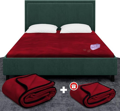 Paw Buddies Waterproof Blanket 80"x90" – Reversible Microfleece Throw for Couples, Pets & Family – Leakproof, Machine Washable Bed & Sofa Protector for Home or Travel