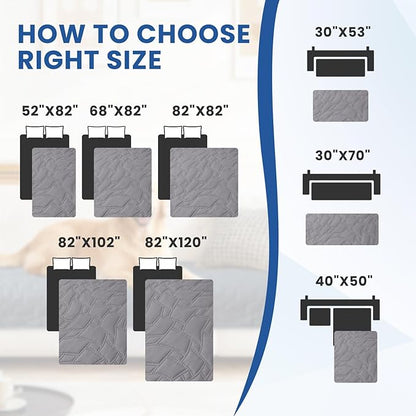 Waterproof Dog Bed Cover, Non-Slip Dog Blanket for Couch, Couch Covers for Dogs Washable, Pet Blanket for Furniture, Pet Bed Mat for Sofa, Car, Pet Supplies (52x82 Inch, Light Grey)