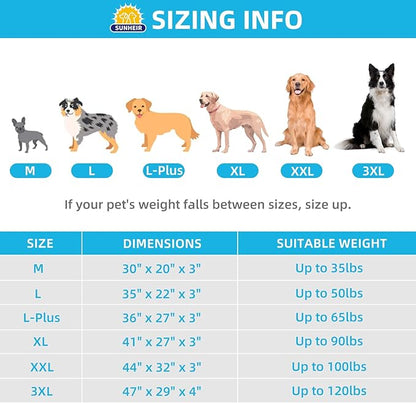 Sunheir Orthopedic Dog Beds for Small Dogs, Waterproof Puppy Bed with Removable Washable Cover, Non-Slip Bottom and Egg-Crate Foam, (Light Grey, 24.0" L x 16.0" W x 3.0" Th)