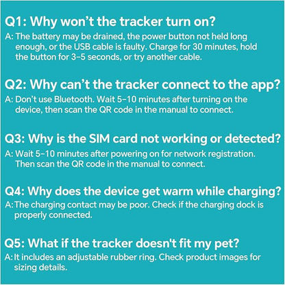 GPS Tracker for Dogs and Cats, Mini Cat & Dog GPS Tracker with Health Monitor and GPS Dog Fence, Waterproof GPS Pet Tracker, Works with Any Collar (Android and iOS Universal)