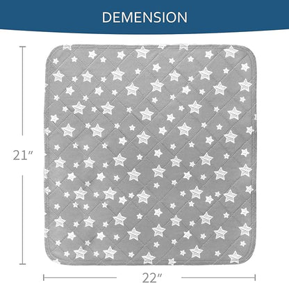 Waterproof Bed Pads Washable, Absorbent Chuck Pads for Incontinence, Waterproof Mattress Protector for Seniors, Bedwetting Kids, Hospitals, Pets, 21"x22" 2 Pack