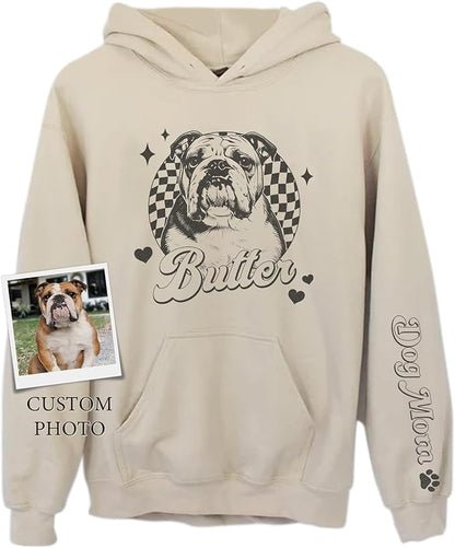 CHIARA CONTI11 Custom Dog Hoodie, Custom Pet Gifts, Custom Dog Shirt, Custom Dog Sweatshirt, Valentine's Day Gift