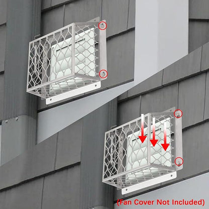 Dryer Exhaust Guard Vent Cover,Dryer Vent Bird Guard for Most 3" to 4" Fan Cover, 7"Lx7"Wx5"H Stainless Steel Ventilation Bird Cage for Bathroom Exhaust Ventilation Fan,2PCS