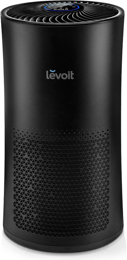 LEVOIT Air Purifiers for Home Large Room With Air Quality Monitor, Quiet for Bedroom, 3-in-1 Filter, Auto Mode, LV-H133, Black