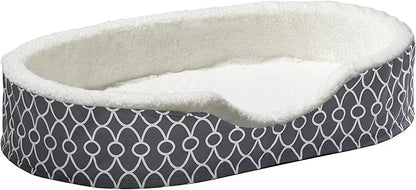 MidWest Homes for Pets Orthoperdic Egg-Crate Nesting Pet Bed w/Teflon Fabric Protector, XL Gray