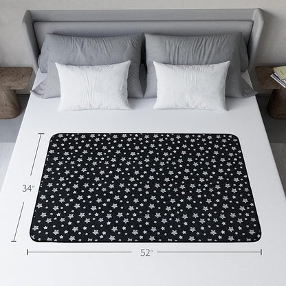 Waterproof Bed Pads Washable, Absorbent Chuck Pads for Incontinence, Washable Pee Pads for Dogs, Waterproof Mattress Protector for Seniors, Bedwetting Kids, Hospitals, Pets, 34"x52" 2 Pack