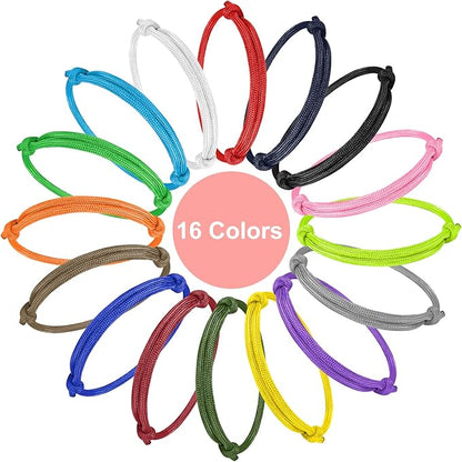 BOUMUSOE 16pcs Adjustable Puppy ID Bands - Multi Coloured Whelping Collars for Dog, Kitten & Newborn Pet