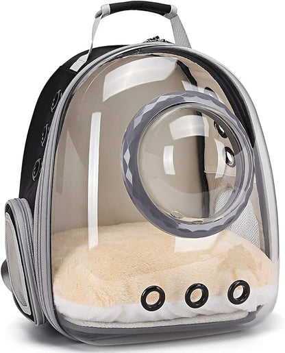 Bubble Cat Carrier Backpack, Transparent Pet Carrier Backpack for Small Puppy and Bunny, Space Capsule Bubble Cat Backpack Carrier, Airline Approved Waterproof Green Pet Backpack for Small Dog