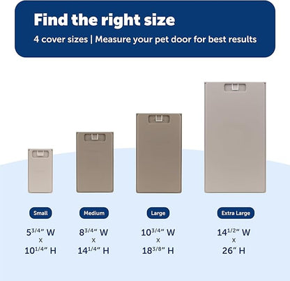 PetSafe Closing Panel Pet Door Cover - Restrict Pet Access - Durable Plastic Cover - Rust-Proof - Easy to Use - X-Large