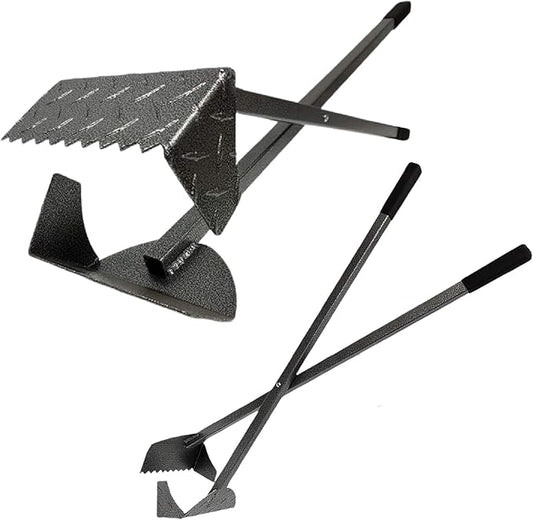 ActiveDogs Dog Poop Scooper Heavy Duty - Best Ever Dog Pooper Scooper with Teeth - Powder Coated Welded Aluminum Metal & Solid Bolt Pet Waste Removal Shovel, USA Made