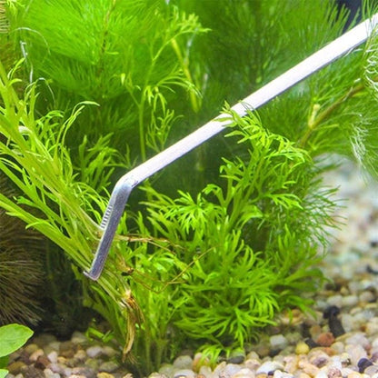 FEITA Extra Long 15 Inch Tweezer Stainless Steel Curved Tip for Aquarium Fishtank Aquascaping Tools, Aquarium Fishtank, Mega Reptile Feeding Tongs