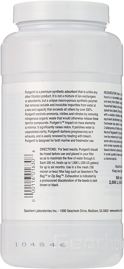 Seachem Purigen Organic Filtration Resin - Fresh and Saltwater 500 ml (116016308)