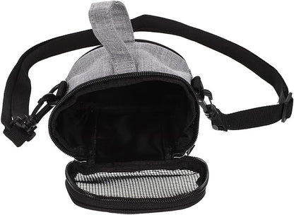Beaupretty Oxford Cloth Hamster Carrier Bag Portable Breathable Guinea Pig and Bird Travel Carrier Small Grey for Outdoor Use