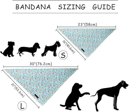 ARING PET Easter Dog Bandanas, Green Chick Eggs Pet Bandana Scarf Triangle Bibs for Puppy Small Medium Large Boy Girl Dogs Cats-S