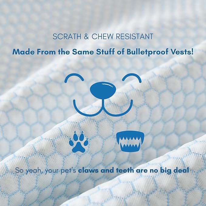 petfelix Mewfort Dog Cooling Mat, Chew & Scratch Resistant Dog Cooling Pad for Medium Dogs, Self Cooling Mat for Dogs, No Water or Electricity Needed (Medium 27.6"x19.7")