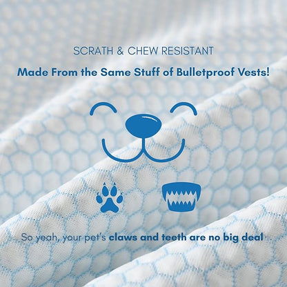 petfelix Mewfort Dog Cooling Mat, Chew & Scratch Resistant Dog Cooling Pad for Medium Dogs, Self Cooling Mat for Dogs, No Water or Electricity Needed (Medium 27.6"x19.7")