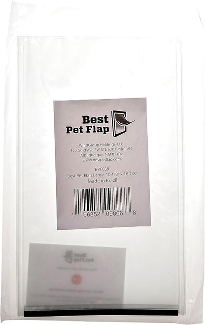 Large Replacement Dog Door Non PVC Flap Fits PetSafe PAC11-11039 - Measures 10 1/8" x 16 7/8" Longer Lasting, Most Energy Efficient, Less Shrinkage, BPA Free (Pack of 2)