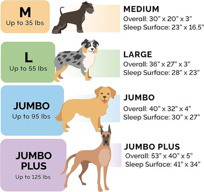 Furhaven Orthopedic Dog Bed for Medium/Small Dogs w/ Removable Bolsters & Washable Cover, For Dogs Up to 35 lbs - Luxe Faux Fur & Performance Linen Sofa - Charcoal, Medium