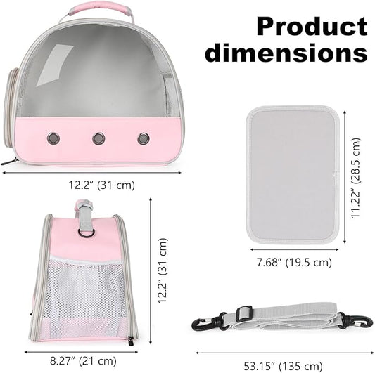 Bearded Dragon Carrier,Lizards Cage,Hamster Outdoor Used,Small Animal Travel Carrier for Sugar Glider Hedgehog Rat Parrot Bird Guinea Pig, Portable Guinea Pig Travel Carrier for Two