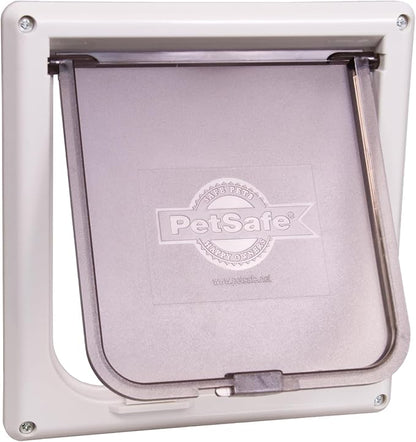 PetSafe Interior 2-Way Locking Cat Door - Allows Convenient Movement Between Rooms & Minimizes Scratching - Tinted Durable Plastic Privacy Door for Feeder & Litter Box,(Pack of 6)