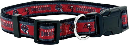 Pets First NFL Tampa Bay Buccaneers Licensed PET COLLAR, Large - Heavy-Duty, Strong, and Durable Dog Collar. Available in 31 Football Teams and 4 Sizes