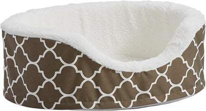 MidWest Homes for Pets Orthoperdic Egg-Crate Nesting Pet Bed w/ Teflon Fabric Protector, Small Brown