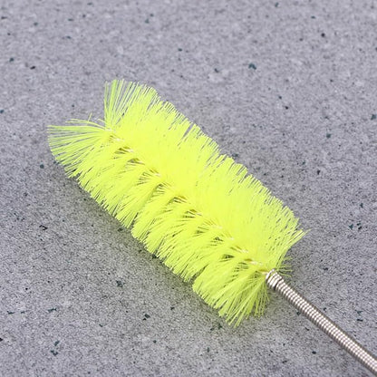UEETEK Stainless Flexible Cleaning Brush Double Ended Canister Filter Tube Hose Pipe Clean for Fish Tank Aquarium (Yellow)
