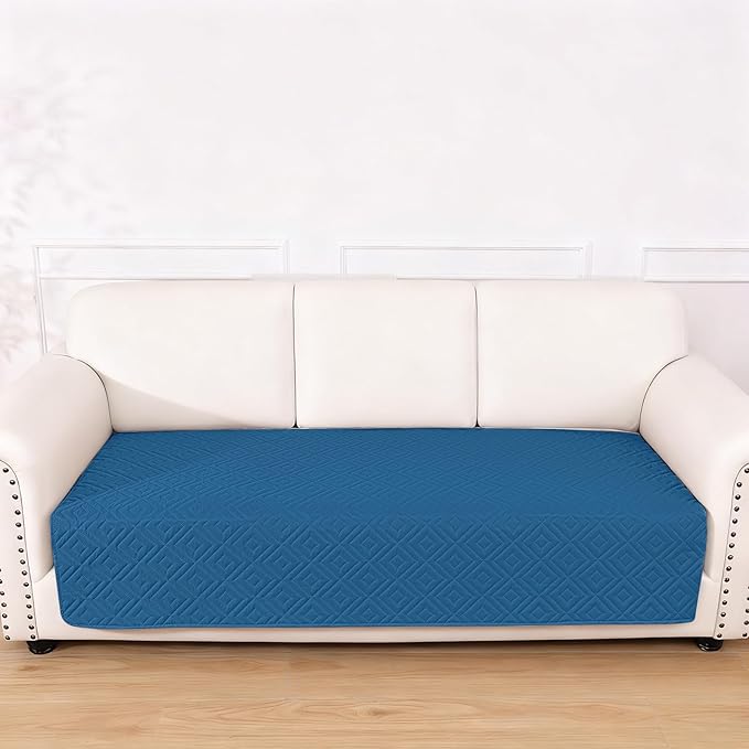 hyha Waterproof Dog Blanket, Soft Dog Bed Cover Pet Blankets, Waterproof Sofa Couch Cover for Dogs Washable, Reversible Pet Couch Covers for Sofa Furniture (40x70 Inch, Navy Blue/Blue)