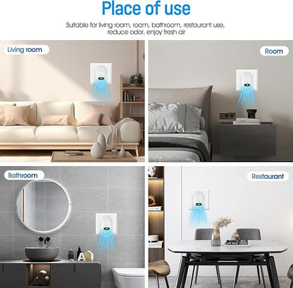 Air Ionizers for Home,4-Pack Negative Ion Air Purifiers & Odor Eliminators Quiet Plug-in for Bedroom, Office, Living Room Compact Freshener for Pet, Smoke, and Kitchen Odor