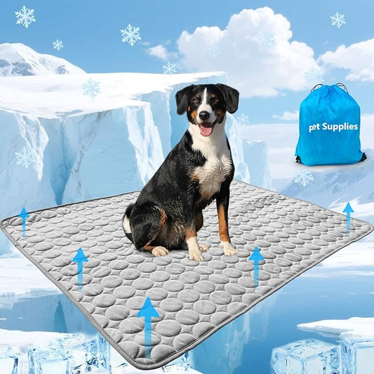 Dog Cooling Mat for Dogs, Pet Cooling Pad Bed for Dog Easy Washable for All Types of Pets and Perfect for Both Indoor and Outdoor Use, Including Car Seats 59" x 40"
